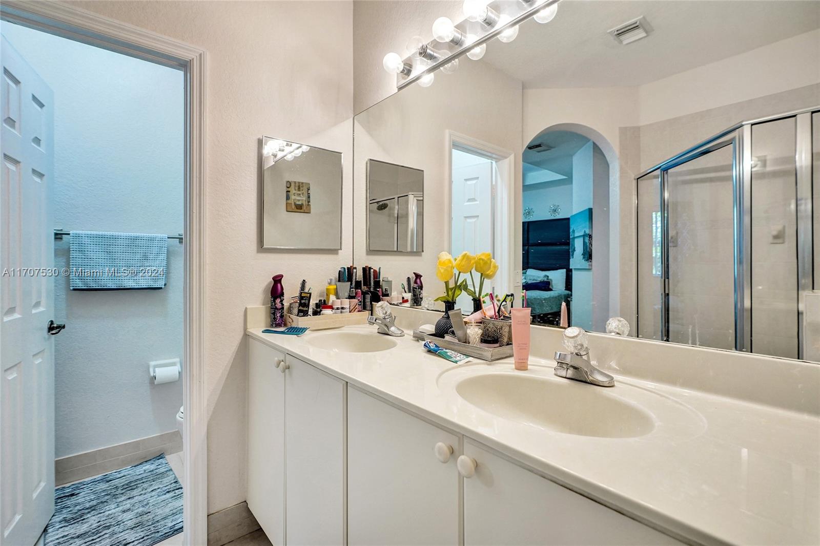 11763 Southwest 137th Path Miami, FL 33186 - Photo 22 of 27 a bathroom with a sink double vanity and a mirror