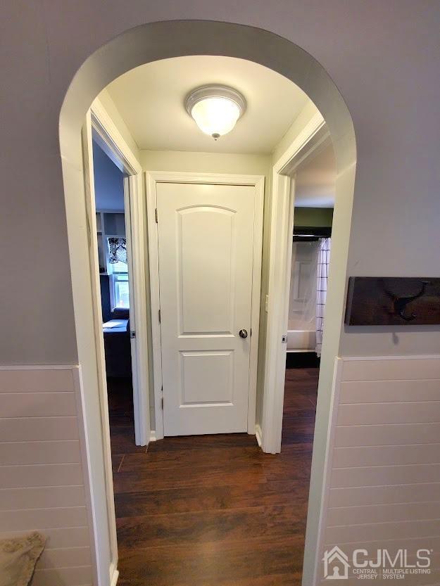 39 Poe Road North Brunswick, NJ 08902 - Photo 15 of 22 a view of a hallway with wooden floor and cabinet
