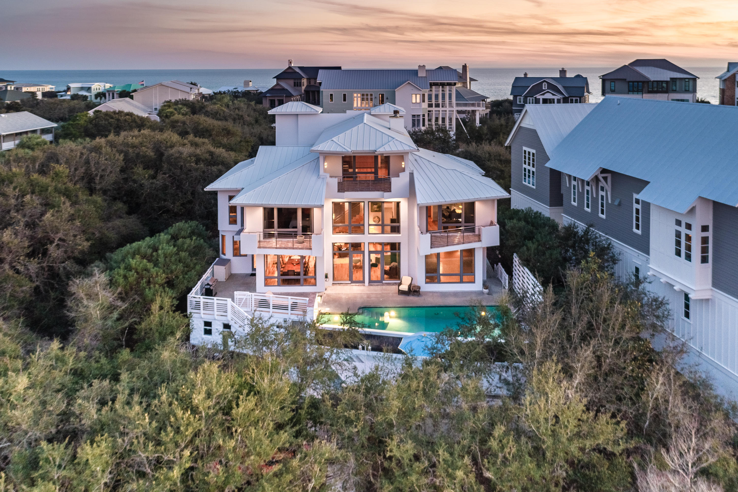52 Camp Creek Point Inlet Beach, FL 32461 - Photo 60 of 74 an aerial view of a house