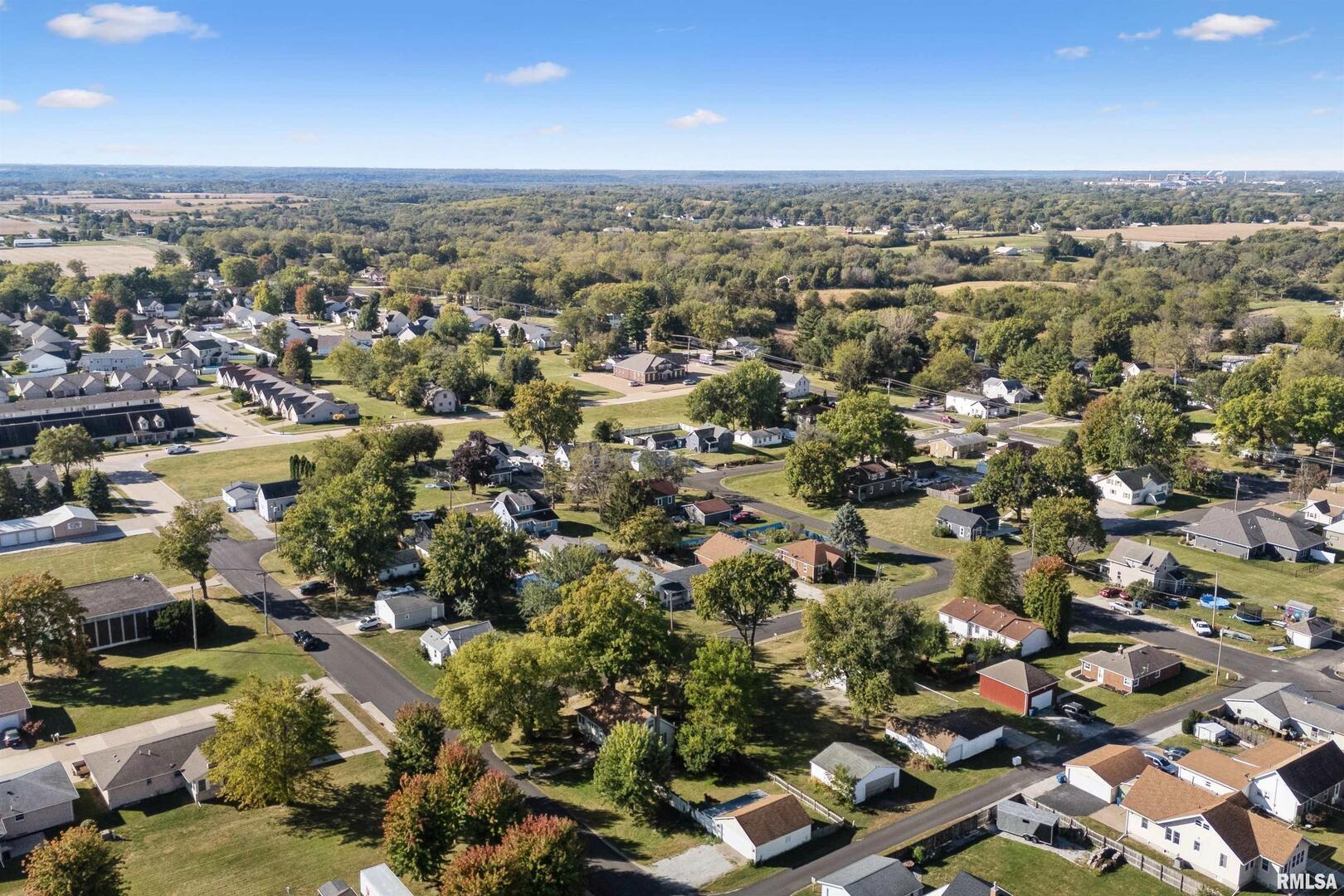 126 South Genessee Street Blue Grass, IA 52726 - Photo 22 of 22 an aerial view of a city