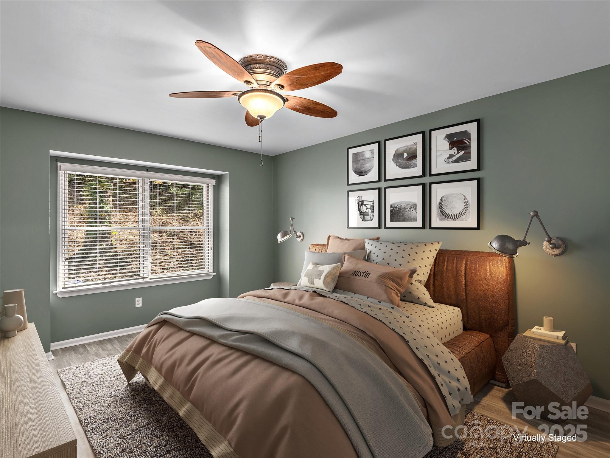 66 High Country Road Weaverville, NC 28787 - Photo 16 of 36 a bedroom with a large bed and a window