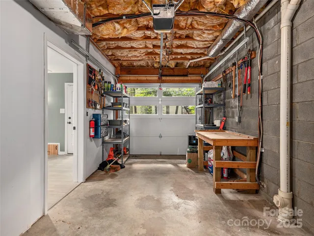 a view of storage and utility room