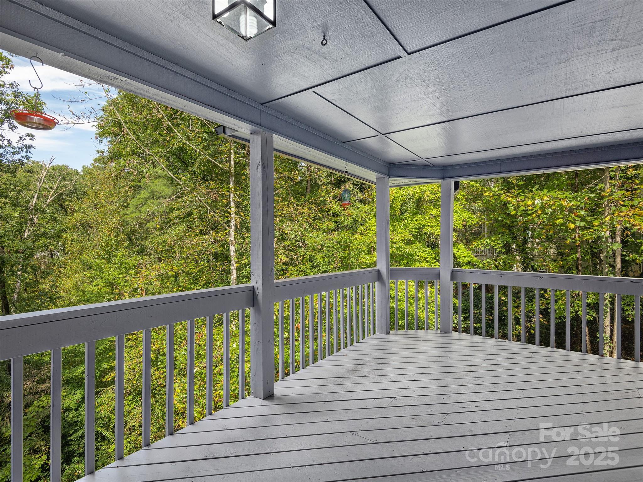 66 High Country Road Weaverville, NC 28787 - Photo 33 of 36 a view of balcony with wooden floor
