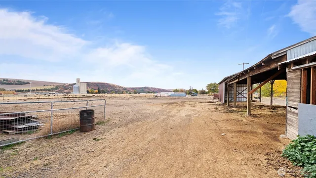 a view of a lake with a beach