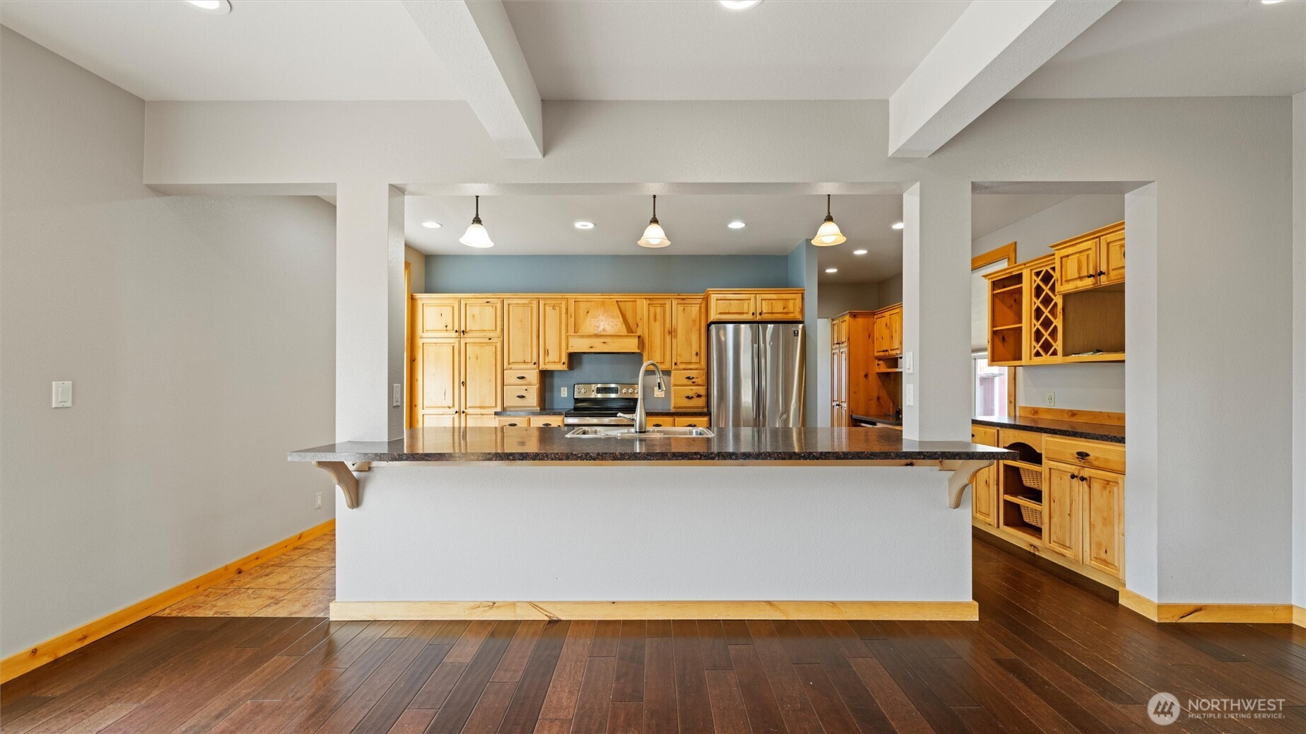 109 Cold Spring Lane Dayton, WA 99328 - Photo 8 of 40 a view of a kitchen with a large window
