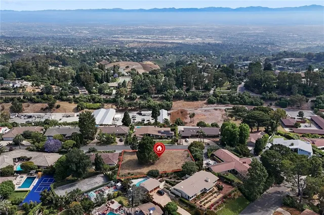 an aerial view of a city