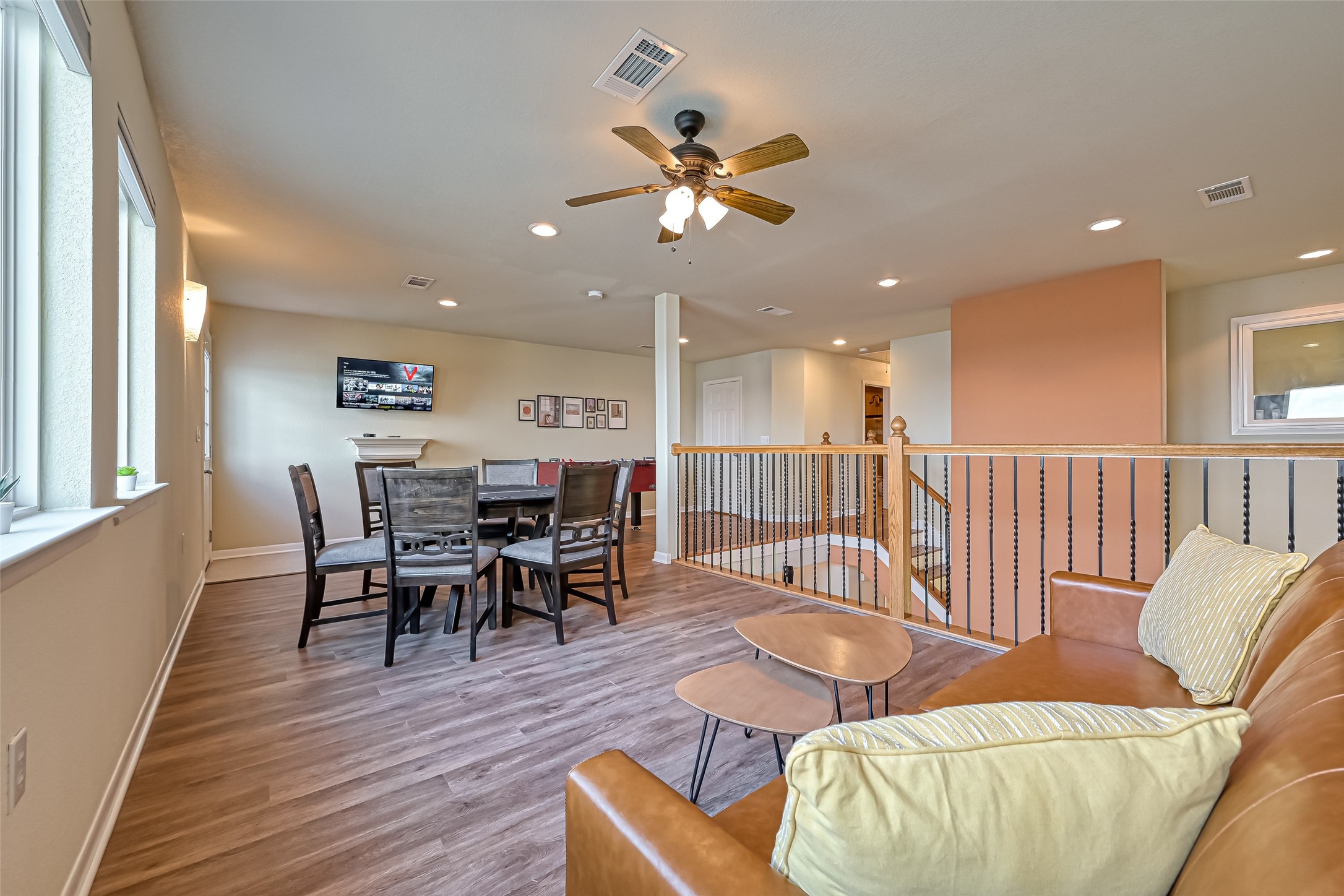 2102 Todville Road, Unit 9 Seabrook, TX 77586 - Photo 29 of 34 a view of a dining room with furniture and wooden floor