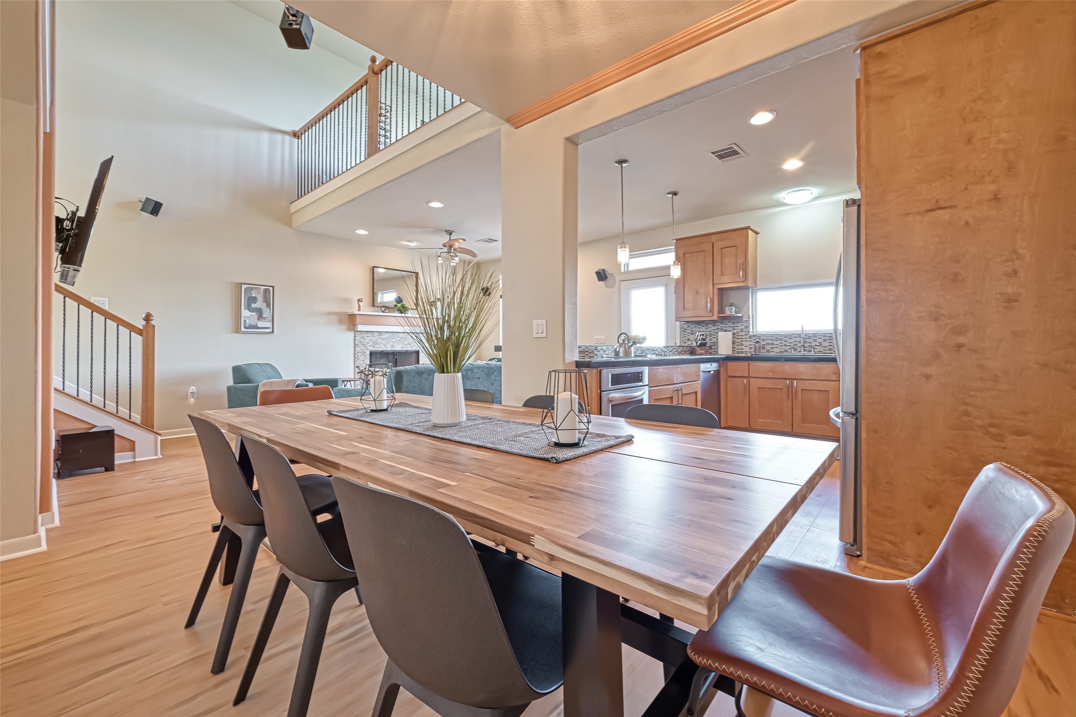 2102 Todville Road, Unit 9 Seabrook, TX 77586 - Photo 9 of 34 a view of a dining room with furniture and wooden floor