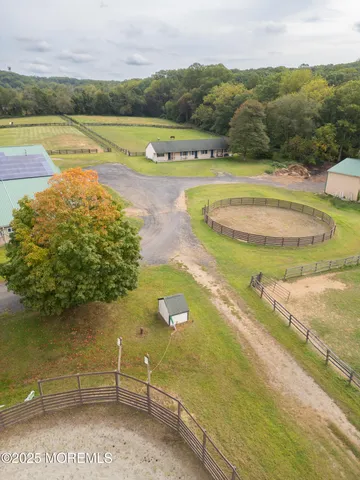 a view of a swimming pool with lounge chair