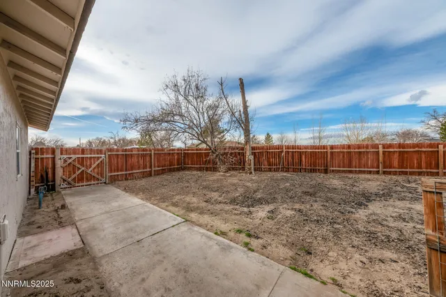 a backyard of a house