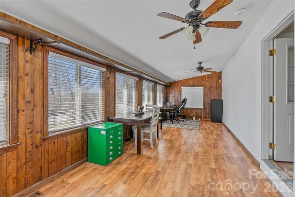 a very nice looking room with a large window