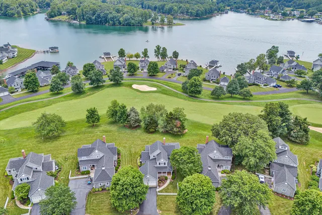 an aerial view of residential house with outdoor space