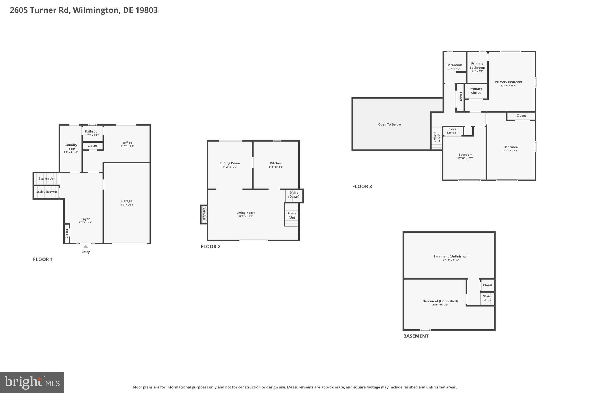 2605 Turner Road Wilmington, DE 19803 - Photo 74 of 74 Combined Floor Plan s
