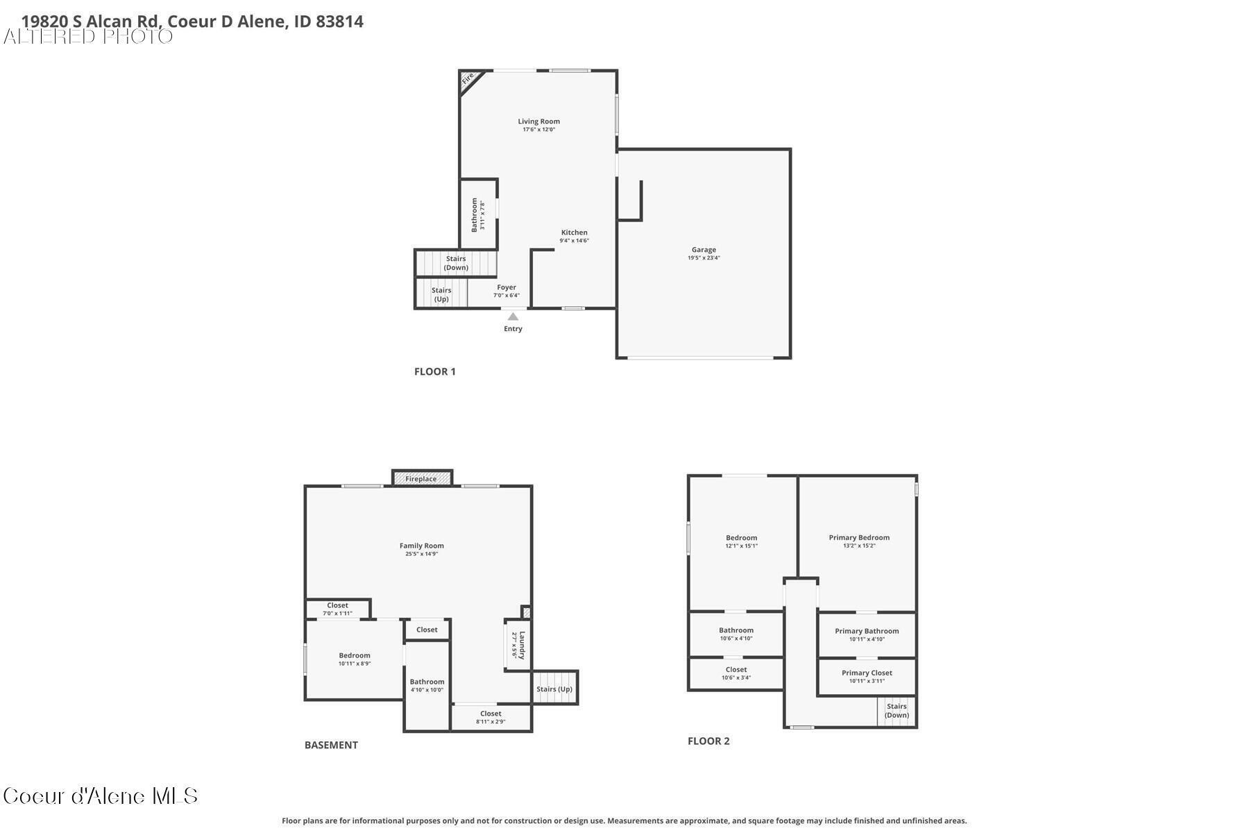 19820 South Alcan Road Coeur D'Alene, ID 83814 - Photo 81 of 81 2D Floor Plan