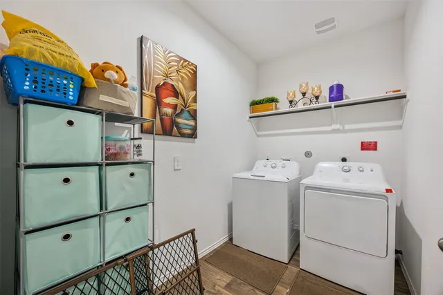 a room with storage and utility