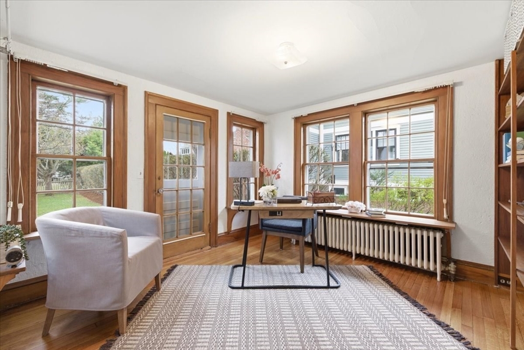 238 Harris Avenue Needham, MA 02492 - Photo 11 of 35 a reading room with furniture wooden floor and a window