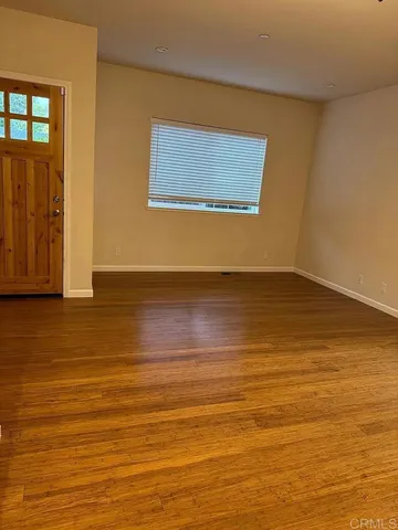 a view of an ocean & mountain view