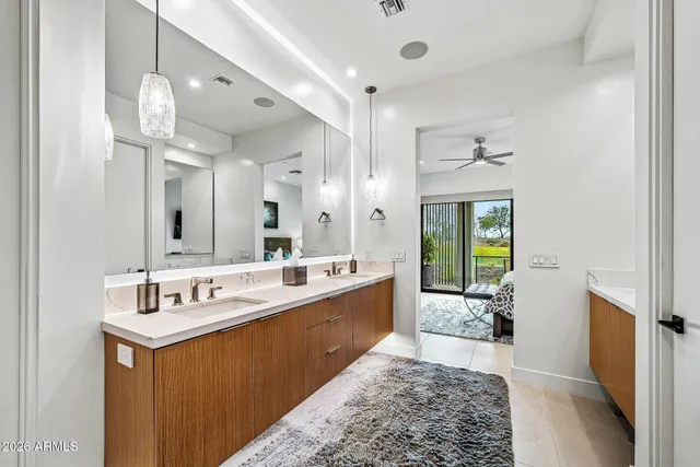 a bathroom with a bathtub and toilet