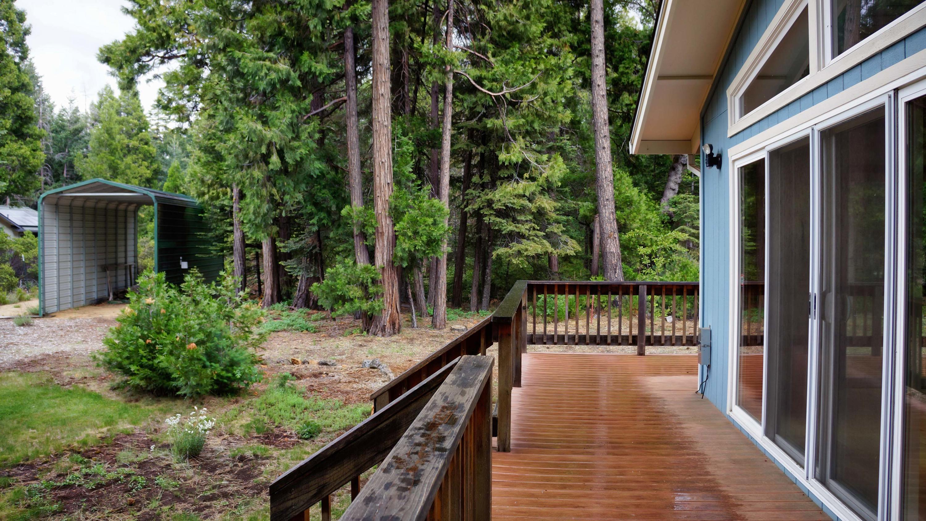 8222 Ritts Mill Road Shingletown, CA 96088 - Photo 19 of 50 Deck View Looking Toward RV Port