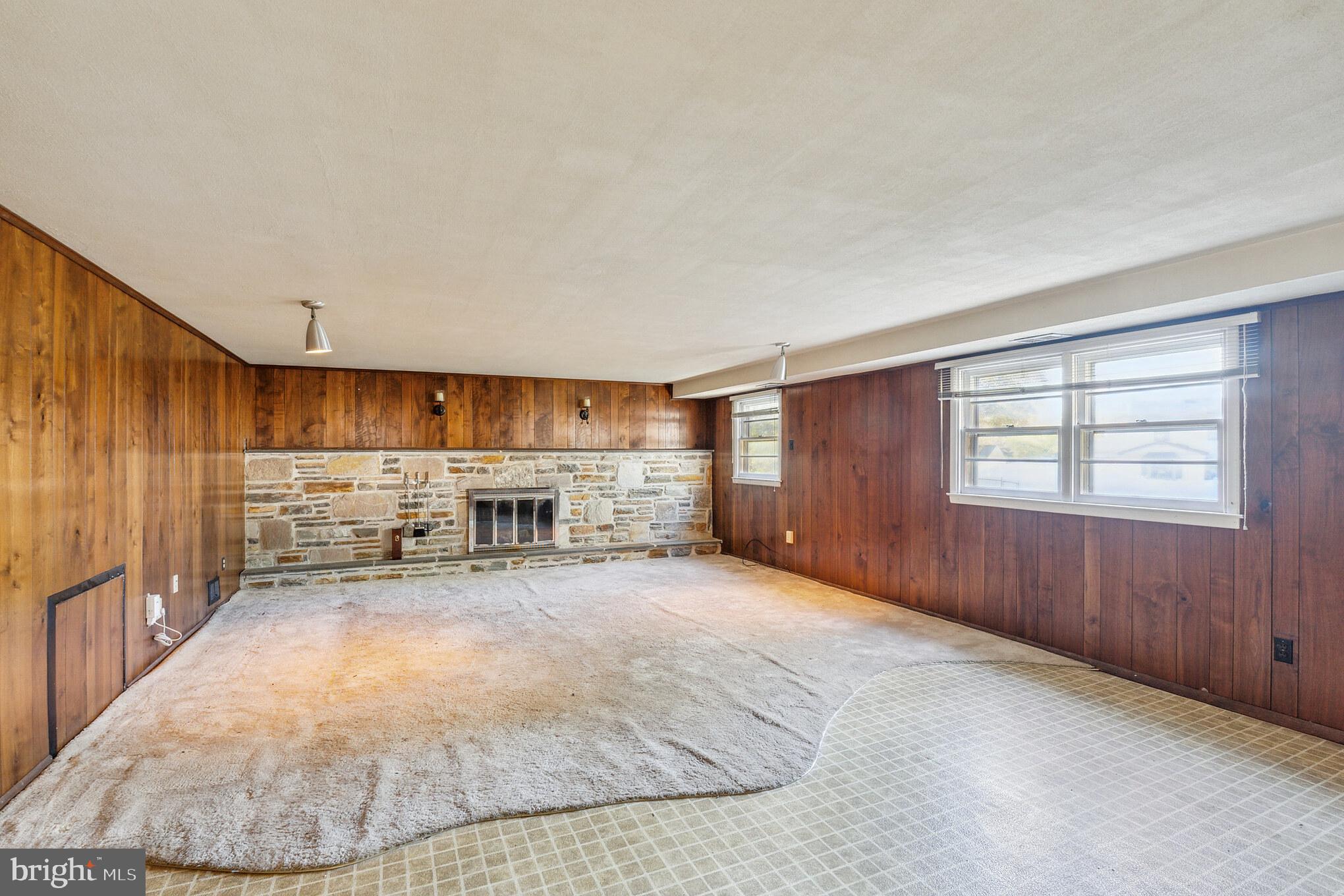 338 Hogeland Road Southampton, PA 18966 - Photo 20 of 29 Huge Lower Level Fam.Room With FP & Crawl Space