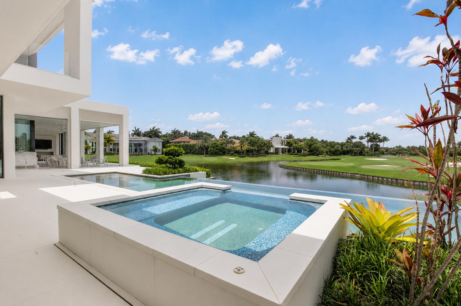 6960 Lake Estates Court Boca Raton, FL 33496 - Photo 47 of 58 a view of a house with pool and a yard