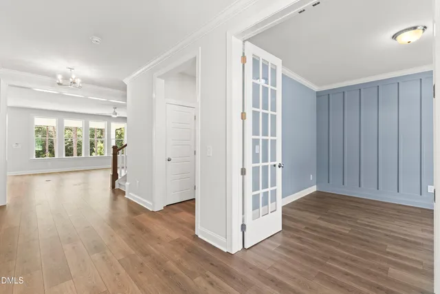 a view of an empty room