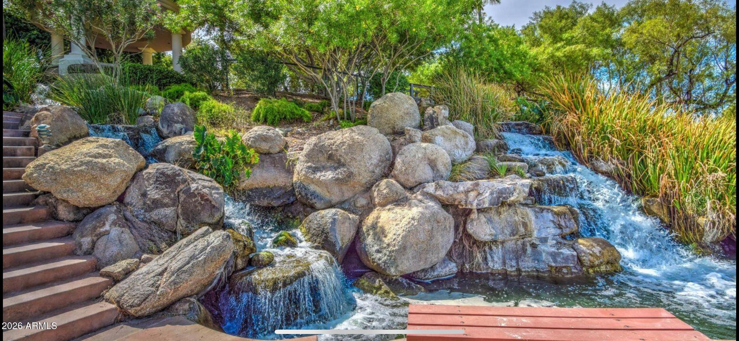2301 East Santa Rosa Drive Gilbert, AZ 85234 - Photo 54 of 54 waterfall and steps