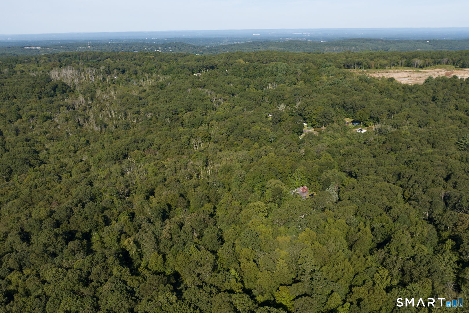 335 Old Post Road Tolland, CT 06084 - Photo 9 of 13 Expansive aerial view showcasing the depth and privacy of the property.