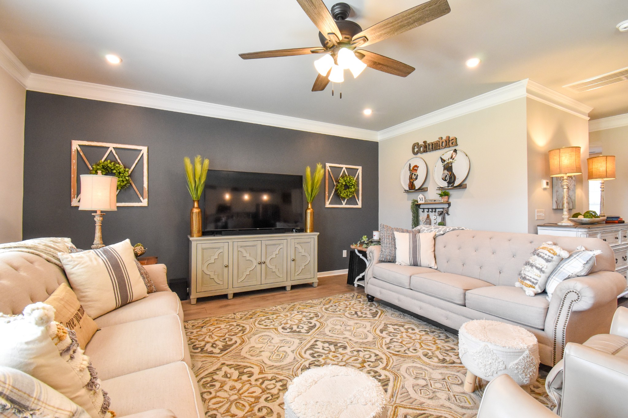 2991 Timewinder Way Columbia, TN 38401 - Photo 6 of 29 a living room with furniture and a flat screen tv
