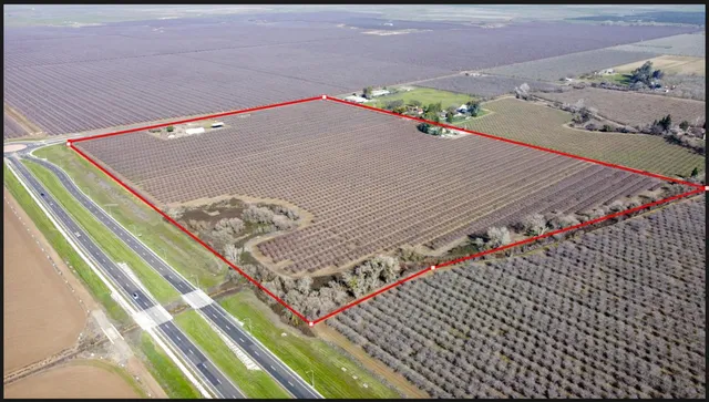 a view of an outdoor space and an ocean view