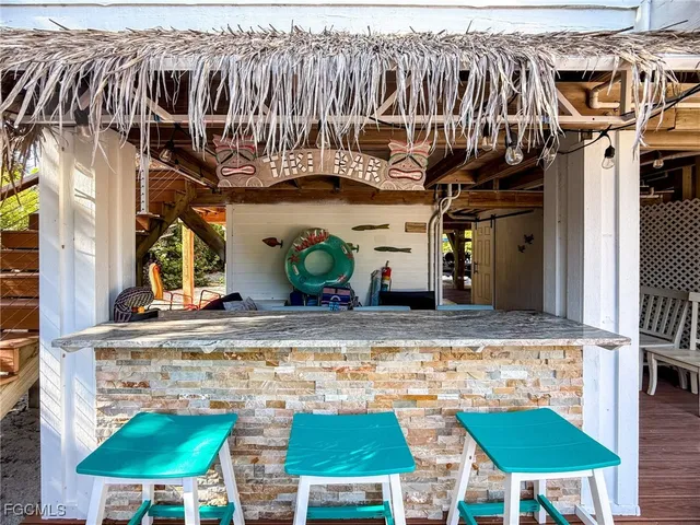 a view of outdoor space with seating area