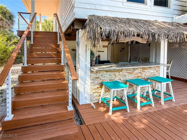 a view of outdoor seating space