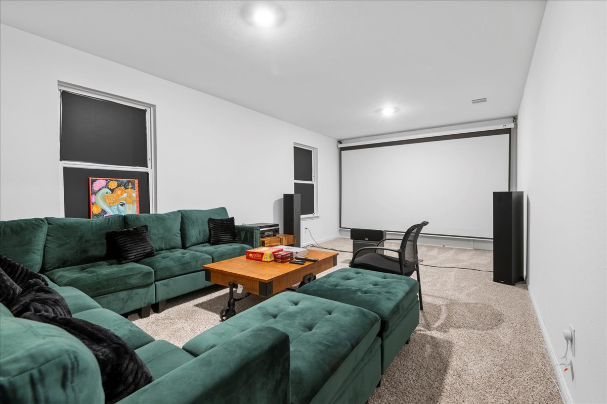 209 Terra Mnr Trail Georgetown, TX 78628 - Photo 27 of 40 View of carpeted home theater