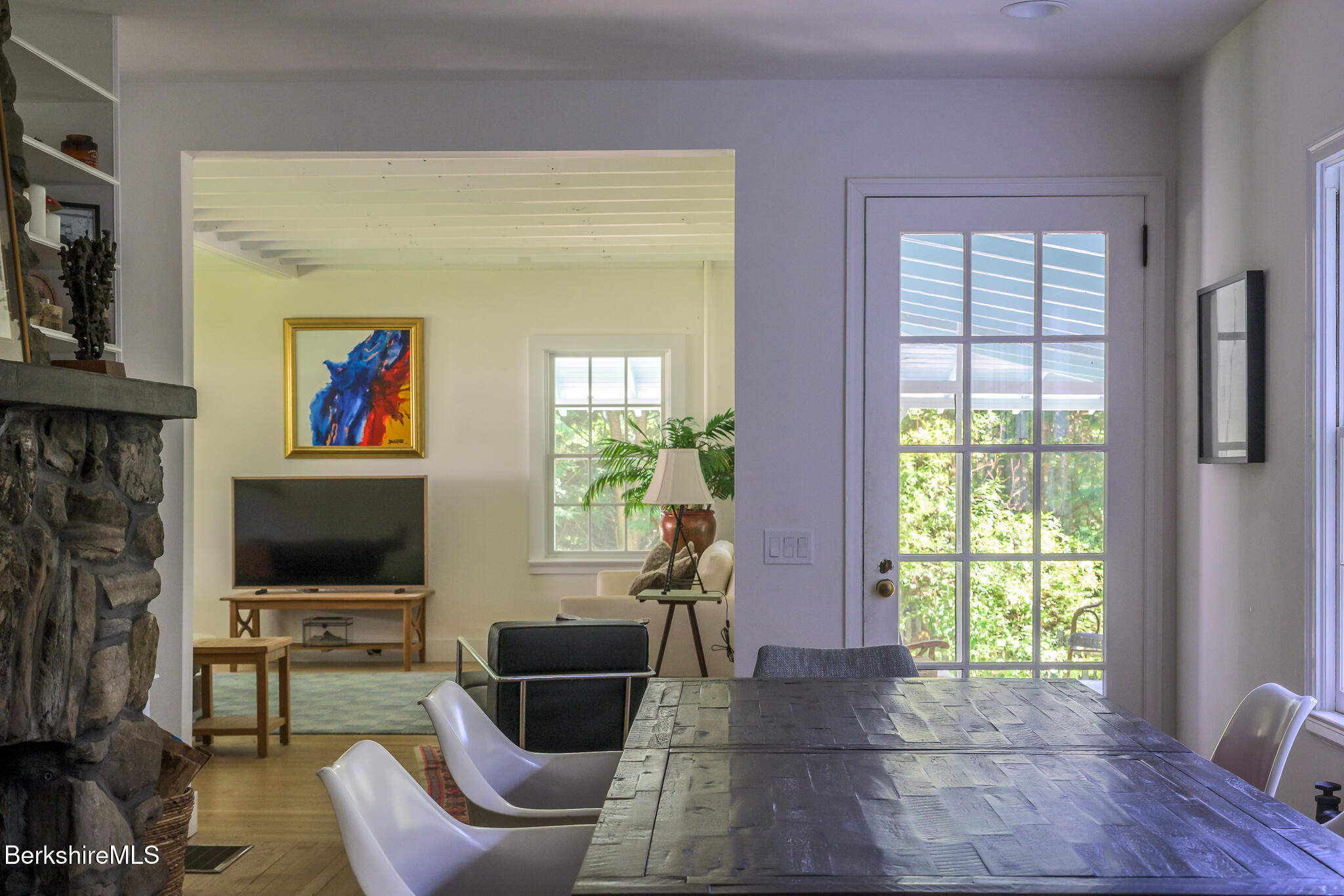 18 Creamery Road Egremont, MA 01230 - Photo 12 of 31 a living room with furniture a flat screen tv and a fireplace