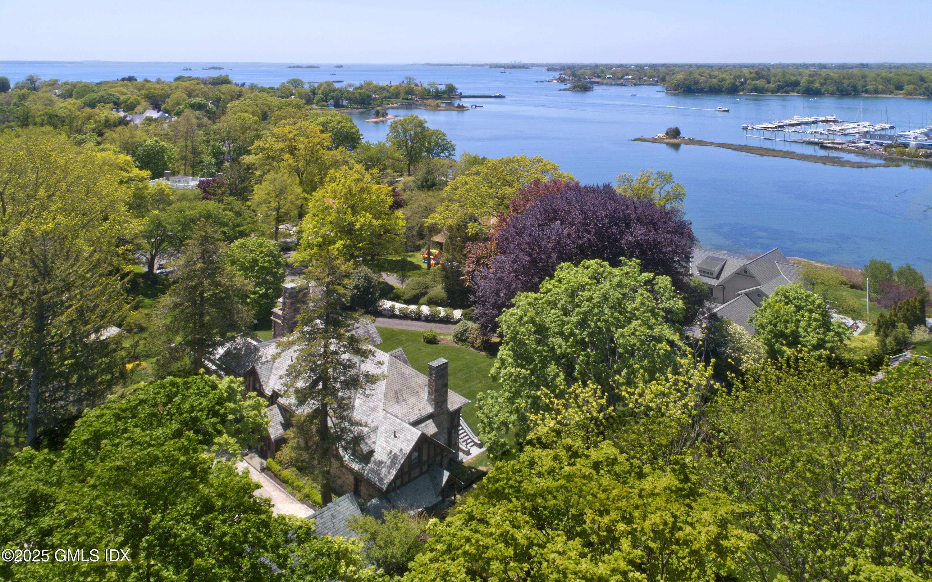 47 Carriglea Drive Riverside, CT 06878 - Photo 26 of 26 an aerial view of a houses with a lake view