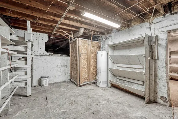 a view of an empty storage area