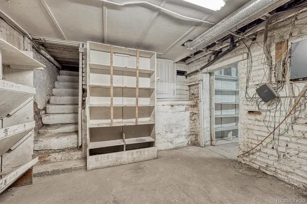 a view of storage and utility room