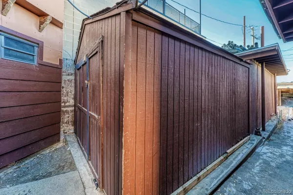 a view of a storage room