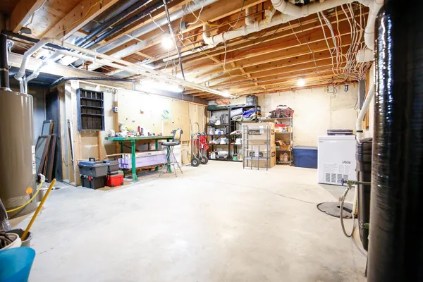 a view of storage and utility room