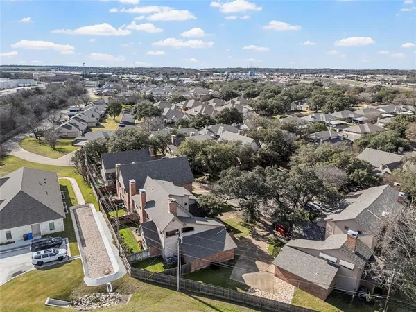 an aerial view of a city