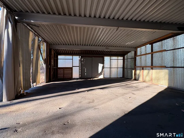 a view of a backyard of a house