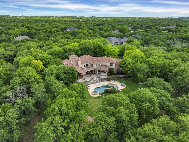 a view of a garden with an outdoor space