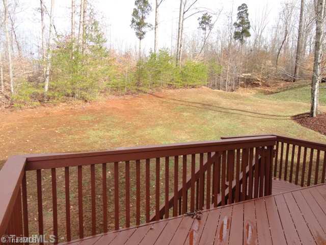 175 Creekside Ridge Drive High Point, NC 27265 - Photo 14 of 16 Exterior Back. Wooded and private