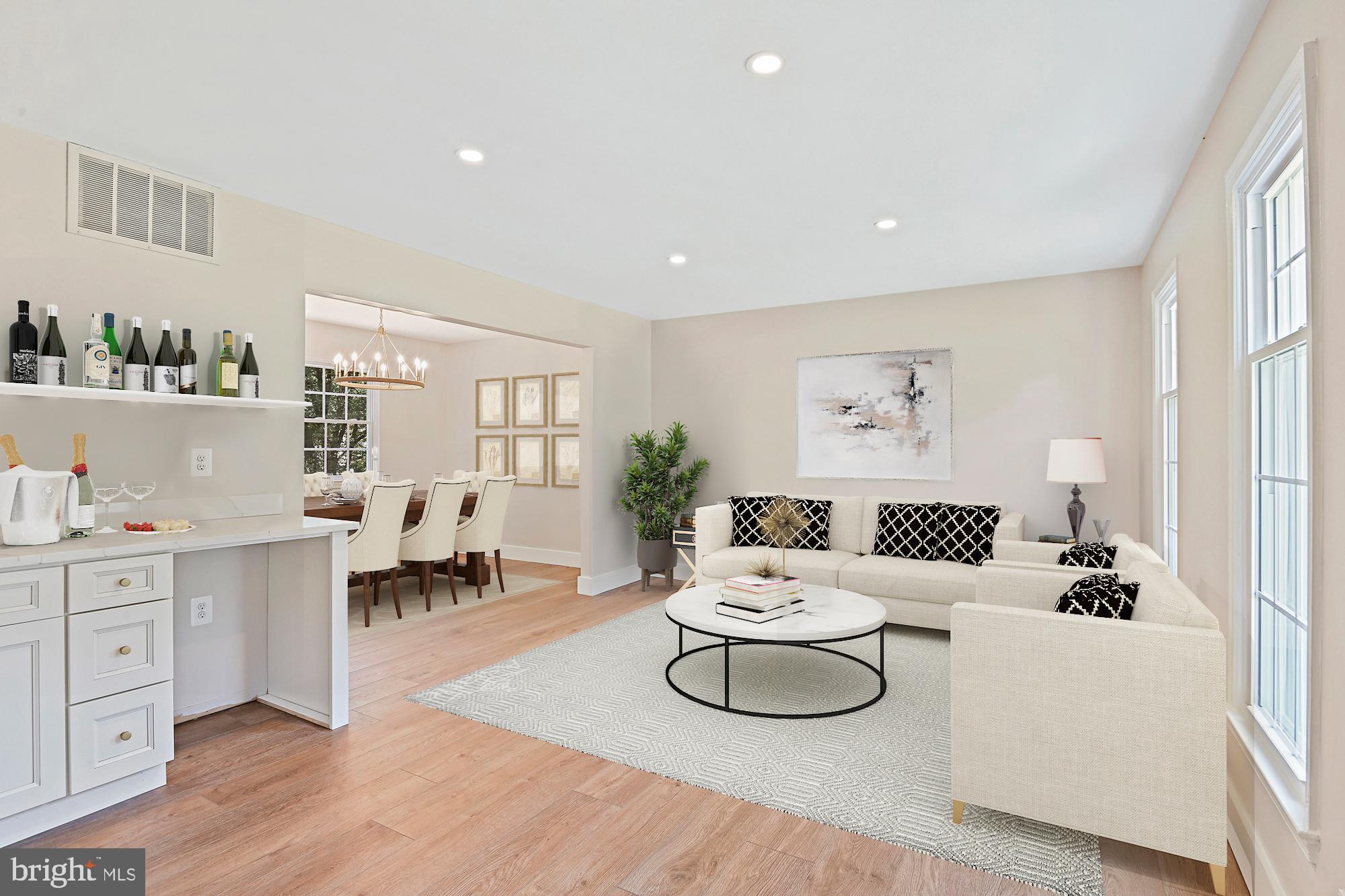 9060 Brook Ford Road Burke, VA 22015 - Photo 4 of 56 a living room with furniture and wooden floor