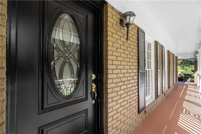 a view of a entryway door of the house