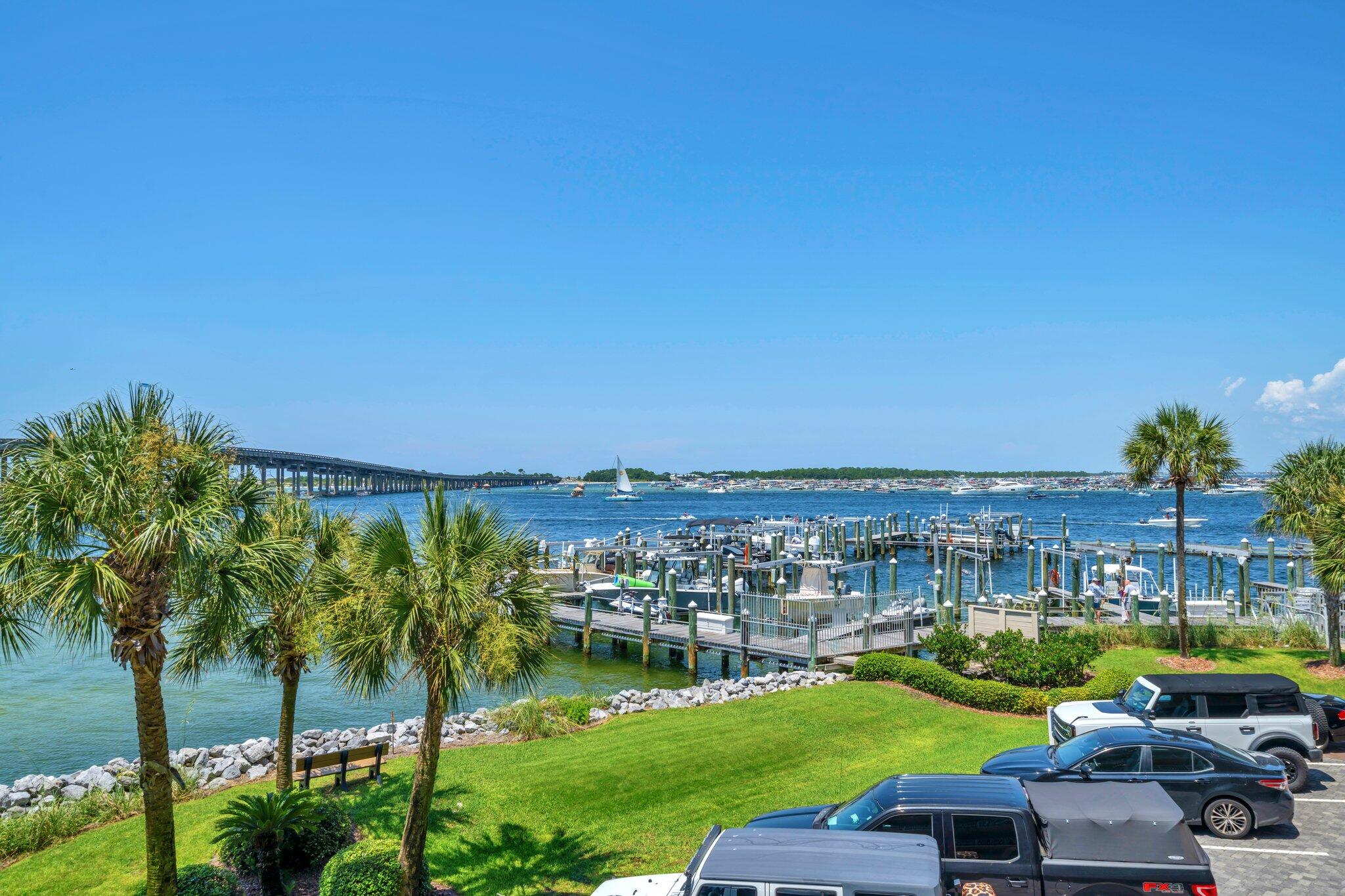 5 Calhoun Avenue, Unit 203 Destin, FL 32541 - Photo 13 of 67 Balcony View (West) Marina:Slip #9 and C