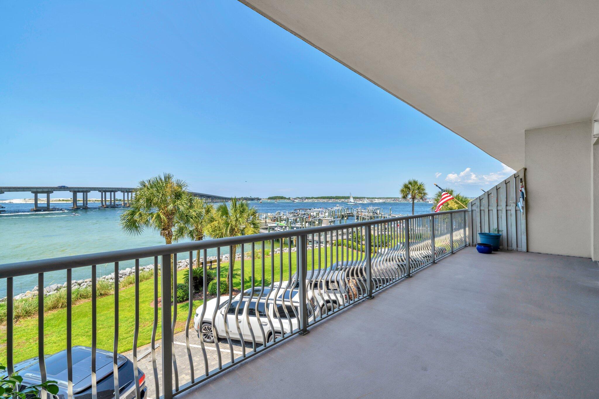 5 Calhoun Avenue, Unit 203 Destin, FL 32541 - Photo 26 of 67 a view of a balcony with an ocean view