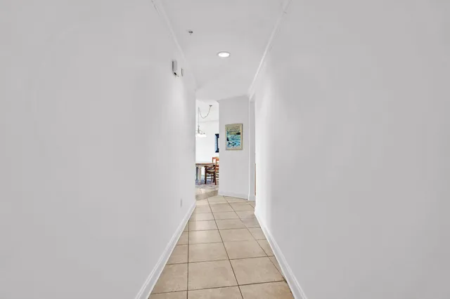 a view of a lake with a city view