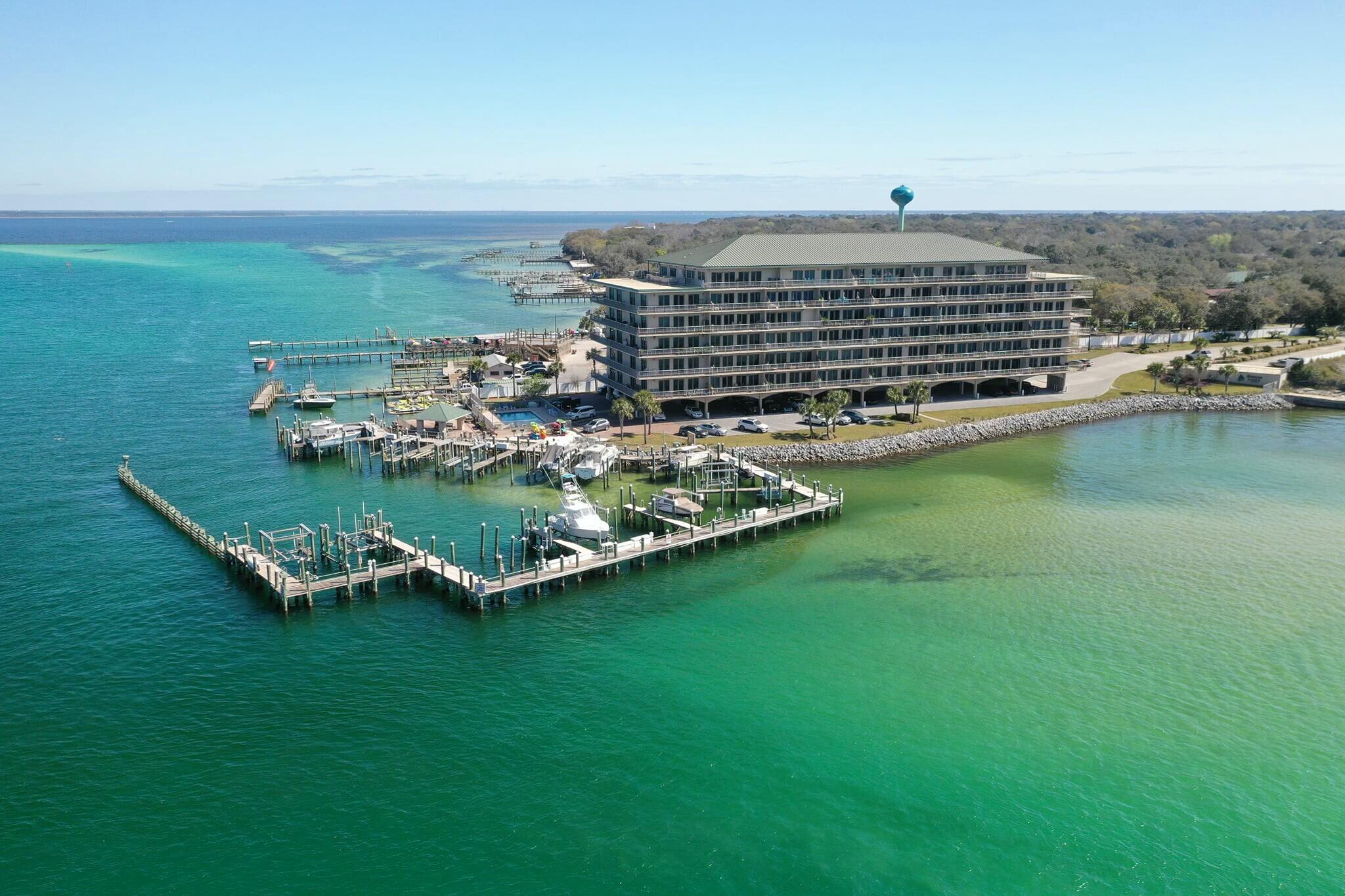 5 Calhoun Avenue, Unit 203 Destin, FL 32541 - Photo 58 of 67 a view of a lake with a city view