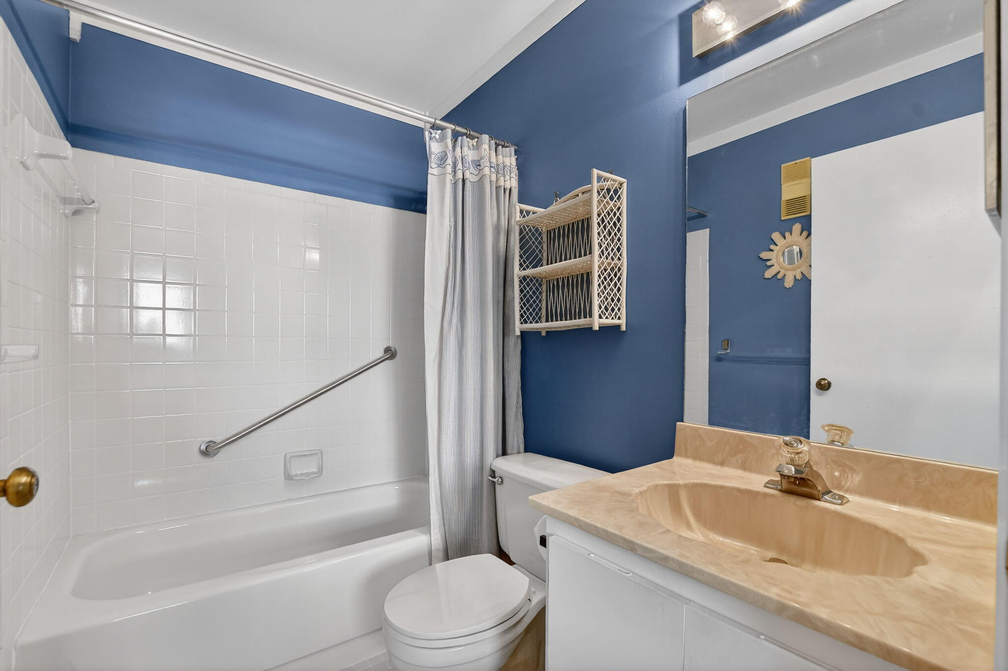 8622 Dreamside Lane Boca Raton, FL 33496 - Photo 24 of 36 a bathroom with a granite countertop sink toilet and shower